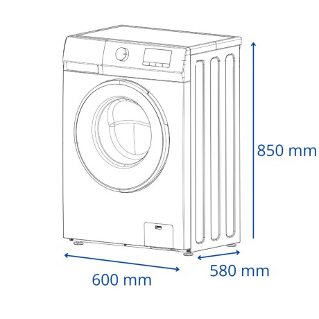 LAVARROPAS JAMES 8-KG BLANCO LR 8140 INV BL G2
