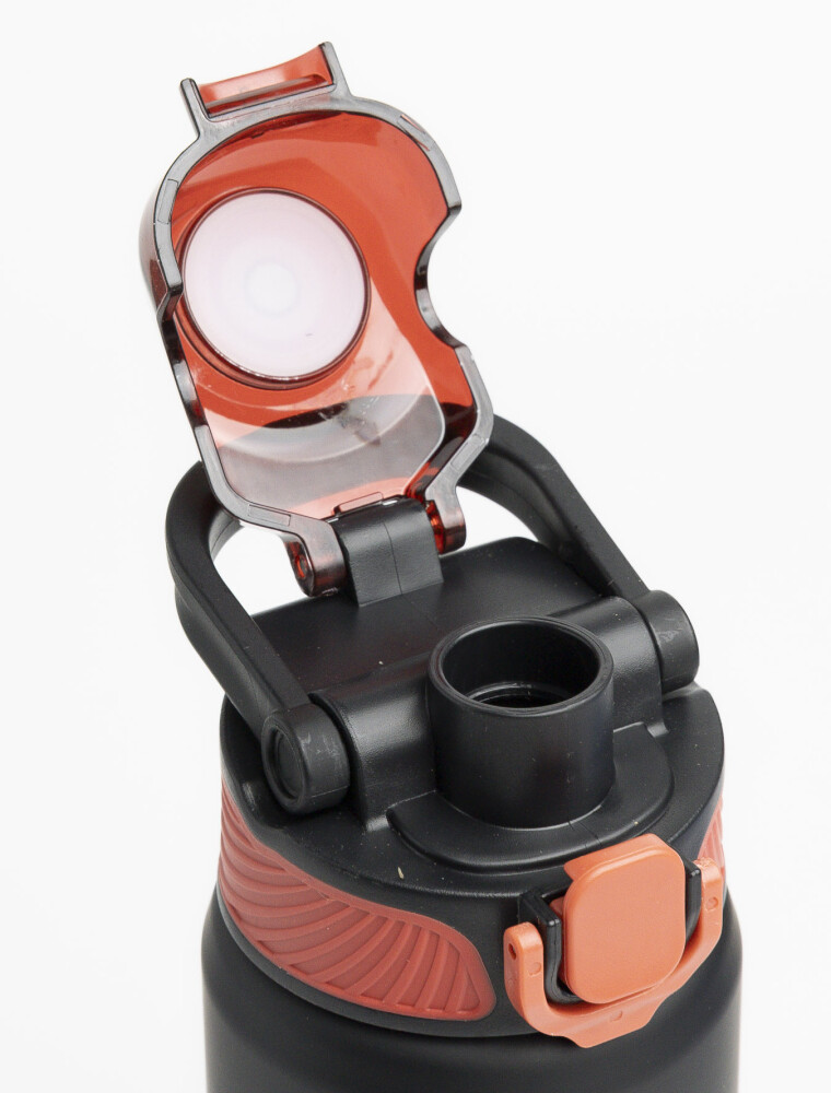 Botella engomada Active Negro/Rojo