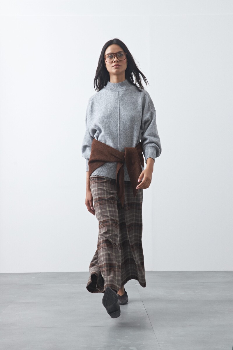 POLERA ISLAND Gris Melange