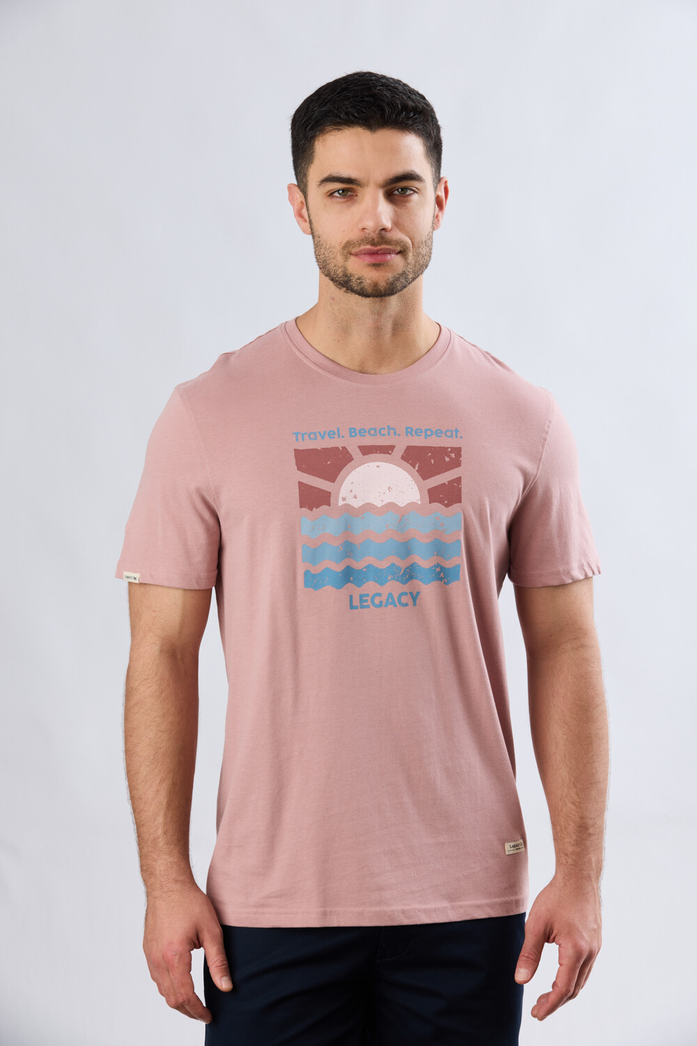 REMERA ESTAMPADA DE ALGODÓN Rosa