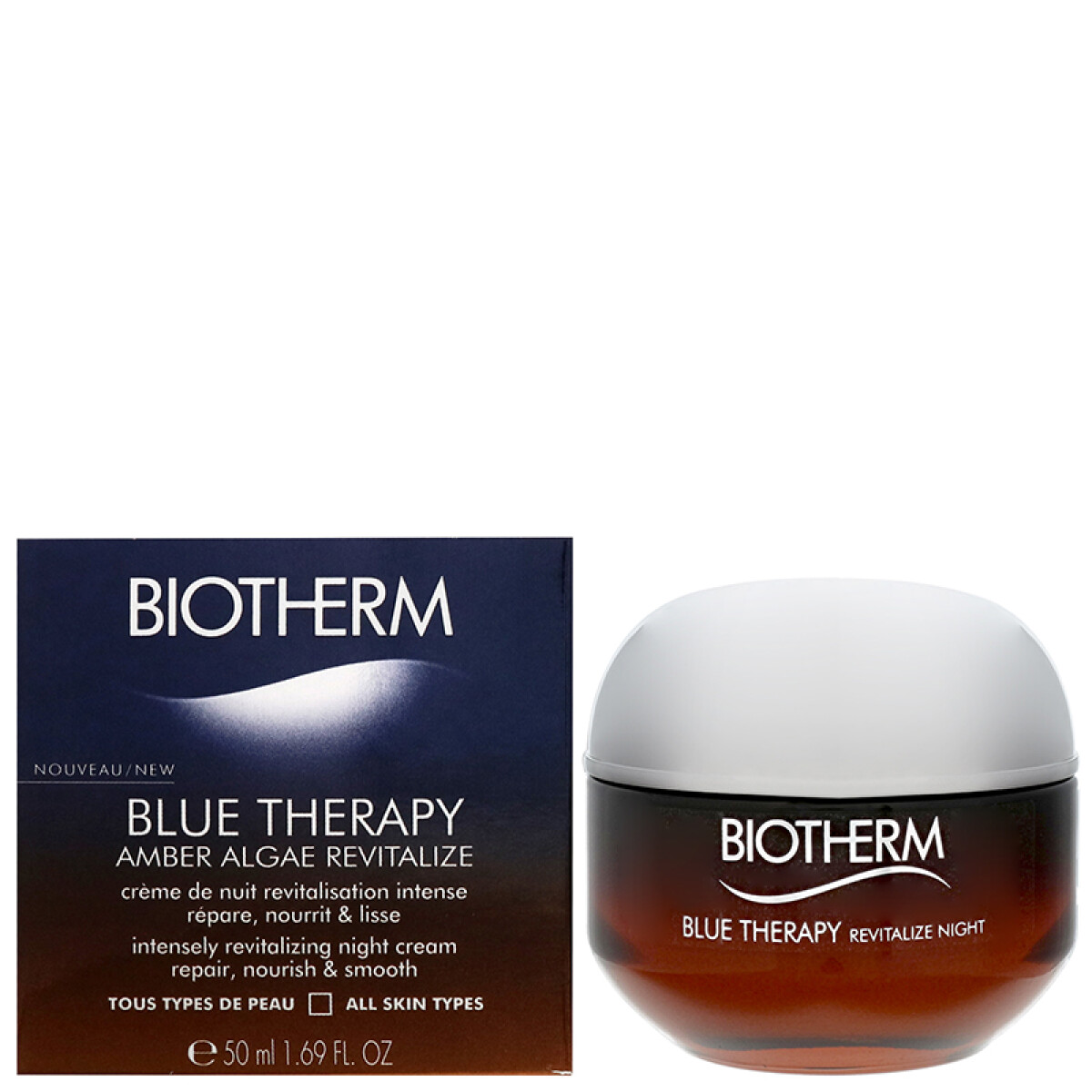 Blue theraphy alga ambar crema anti edad Biotherm - Noche 