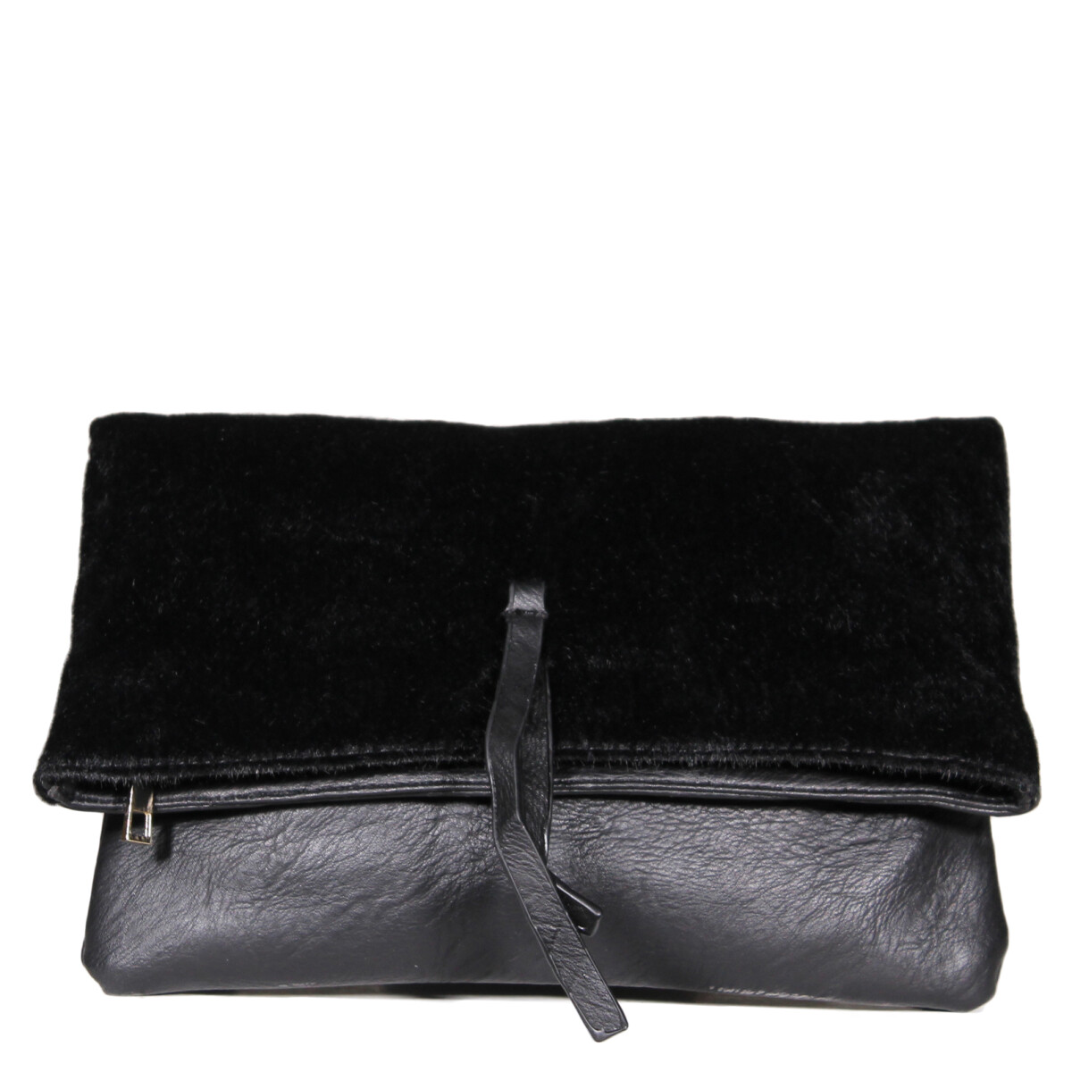 Cartera Miss Carol Sobre LEOLA con combinacion de materiales - Negro 