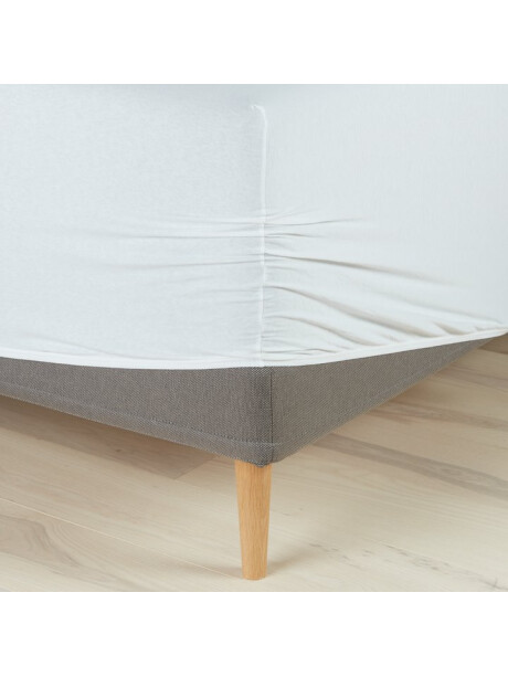 Sábana bajera jersey JETTE 140/150x200x35 blanco Sábana bajera jersey JETTE 140/150x200x35 blanco
