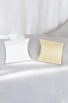 Pack x 100 - estuche pillow 7 x 8 cm. REVERSIBLE BLANCO - MADERA