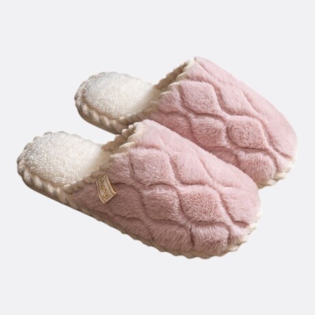 Pantufla Diseño Ondulado Rosa