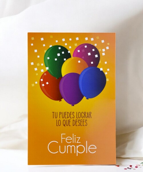 Tarjeta cumpleaños 10x15. DISEÑO 4