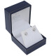 Caravanas En Oro 18K Blanco Y Brillantes Caravanas En Oro 18K Blanco Y Brillantes