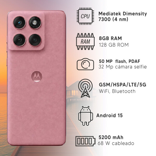Motorola Edge 60 Fusion 8/128gb 5g ROSA
