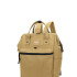 Mochila boca de pez multicierres Beige