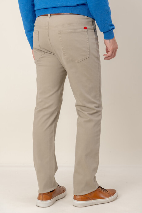 Pantalón 5 Bolsillos Beige