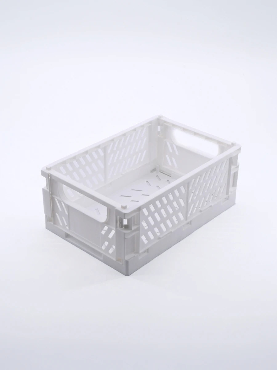 CAJA PLASTICA PLEGABLE - BLANCO 