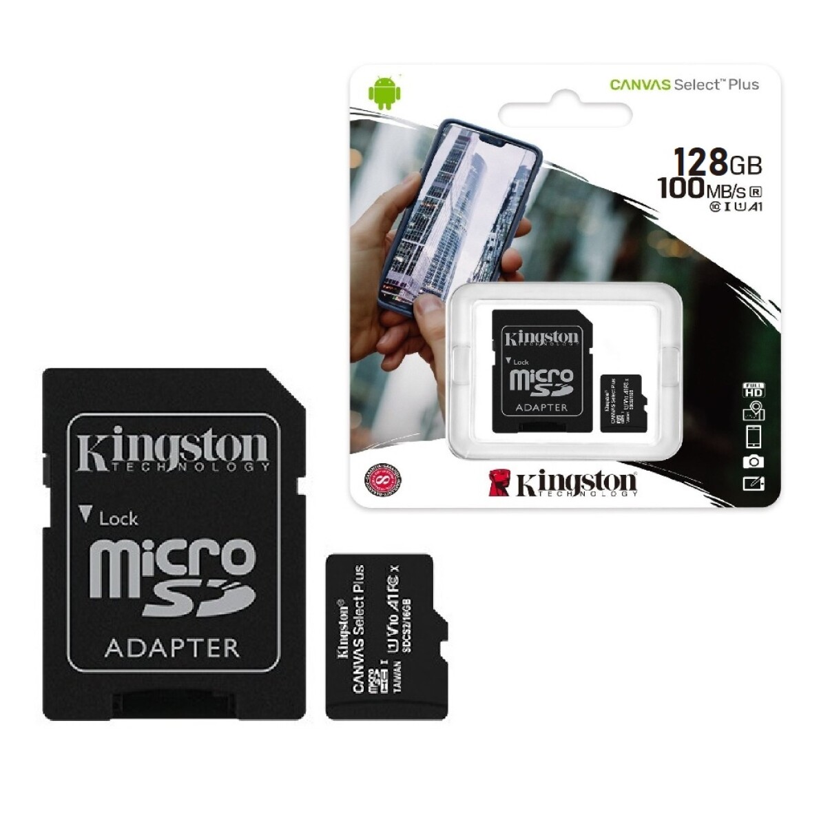 Memoria Micro Sd Kingston Select Plus 128GB Clase 10 - 001 