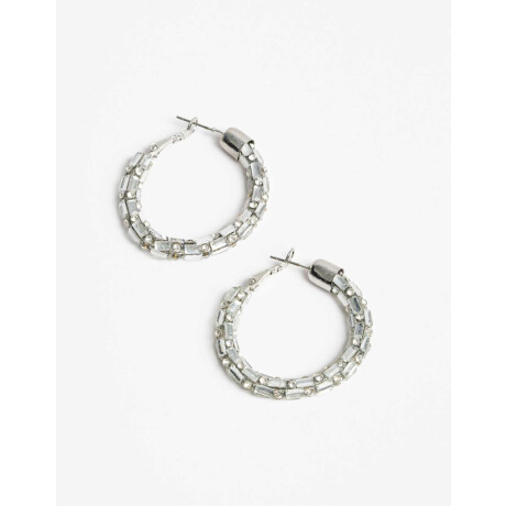 Aros Argollas Strass Cristal