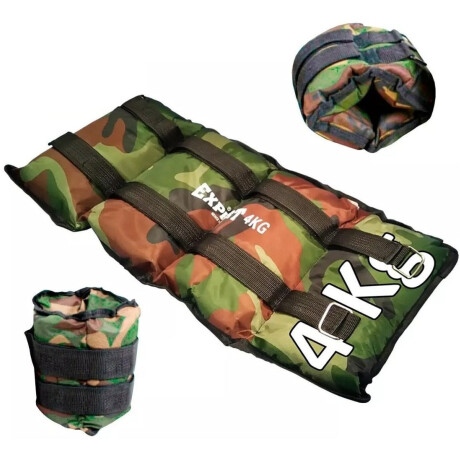 Par Tobi Pesas 4Kg Expert Tobilleras Muñequeras Fitness Running C/ Doble Velcro Verde