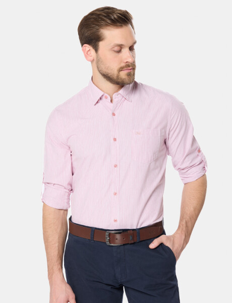 CAMISA RAYADA Rosa