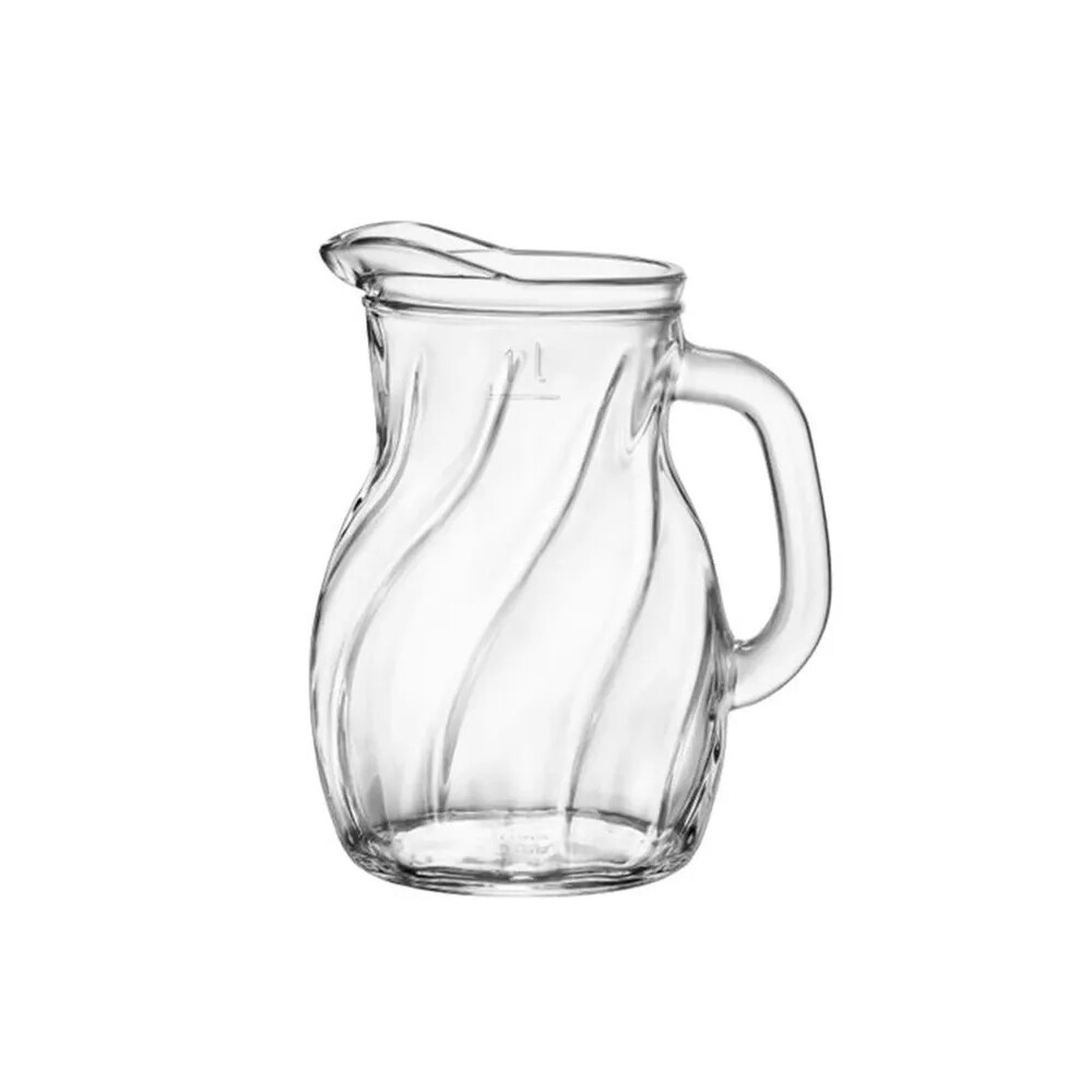 Jarra de Vidrio Twist Transparente 1 Litro con Asa JARRA TWIST 1 L