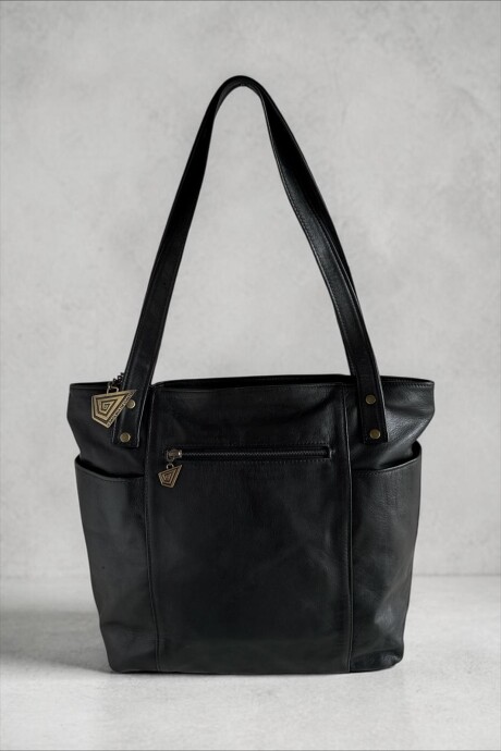 Cartera NIKKI Negra Combinada Con Arte Cartera NIKKI Negra Combinada Con Arte