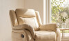 Sofá recliner Royal - 1 cuerpo Crema