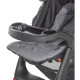 Coche Carriola Para Paseo De Bebe Plegable 3 Posiciones Gris Claro