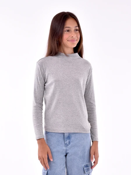 POLERA SEATTLE GRIS MELANGE M