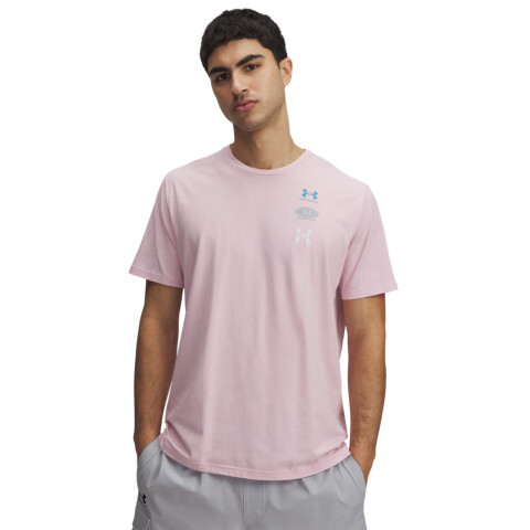 UA M 60/40S EVOL LOGO SS-PNK PNK-647