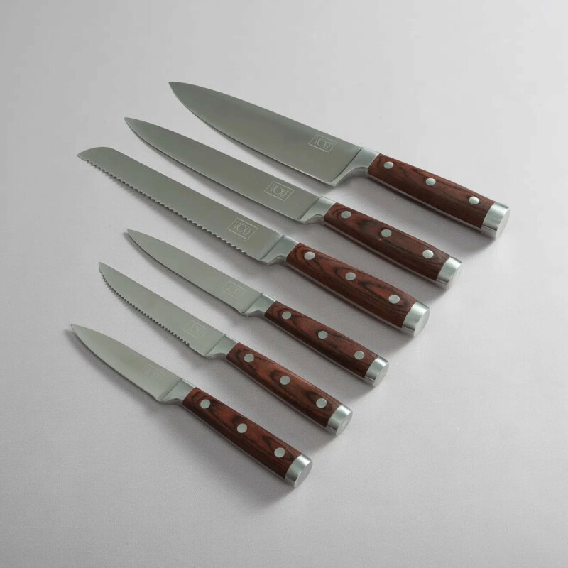 Juego De Cuchillos Cocina Con Base De Madera Juego De Cuchillos Cocina Con Base De Madera
