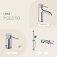 Juego De Griferia Lavatorio Bajo,Bidet Y Ducha Exterior CROMO