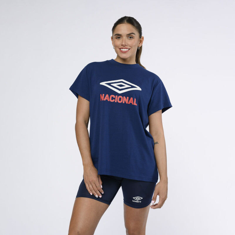 Remera manga corta over Nacional Oficial Mujer 194