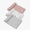 Set x3 muselinas sabanas Lionelo arco iris