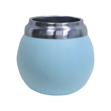 Set Matero Termo 750ml +mate lavable 120ml +bombilla regalo Celeste