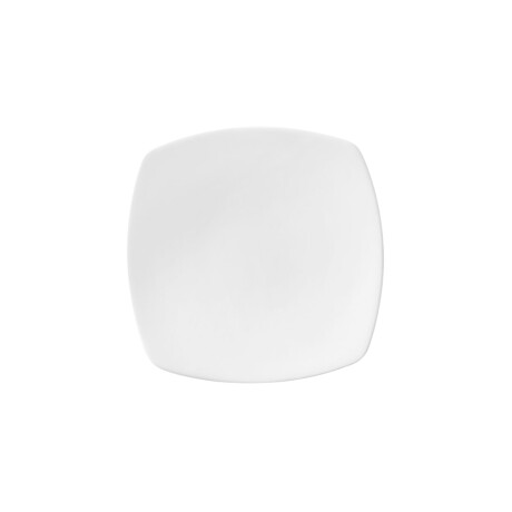 Plato Llano Cuadrado Actualite 20 cm Blanco Porcelana Corona Plato Llano Cuadrado Actualite 20 cm Blanco Porcelana Corona