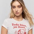 T-SHIRT P.CAKE LLORADERA M.C todo BLANCO