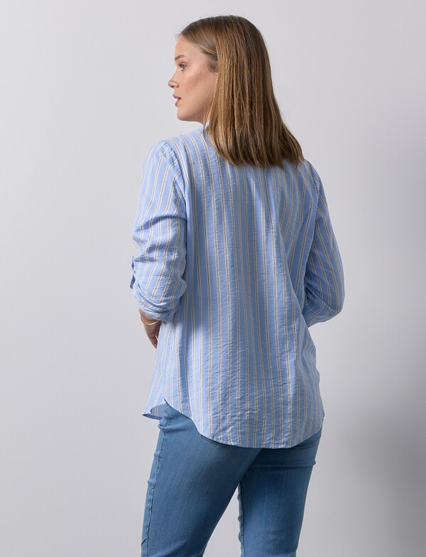 Blusa Lineas CELESTE/MULTI