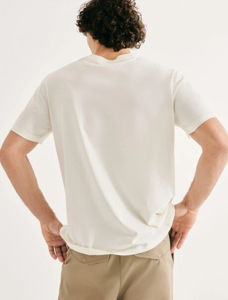 CAMISETA CON ESTAMPA MODELO REGULAR BEIGE