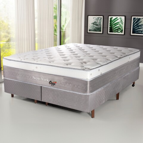 Colchón NEW YORK Premium Queen - Resortes 158x198x30 cm | Soporta 120 Kg Colchón NEW YORK Premium Queen - Resortes 158x198x30 cm | Soporta 120 Kg
