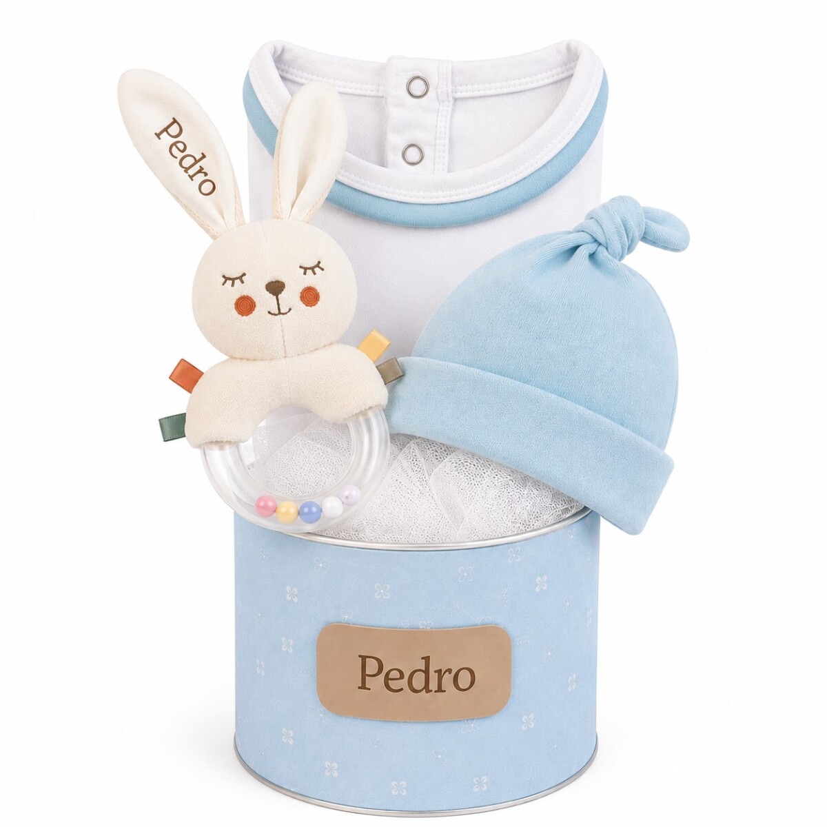 Sonajero Nacimiento Personalizado – Celeste 