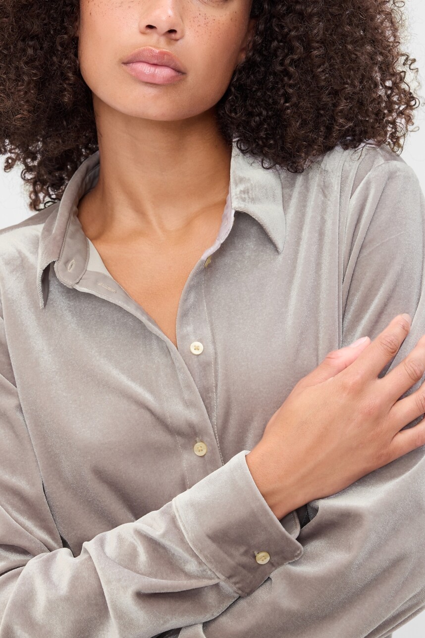 Camisa Terciopelo Mujer Quail