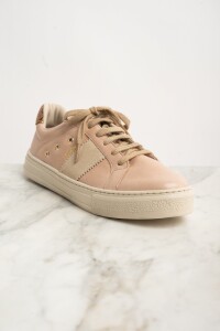 Zapatilla Cuero Rosa Viejo