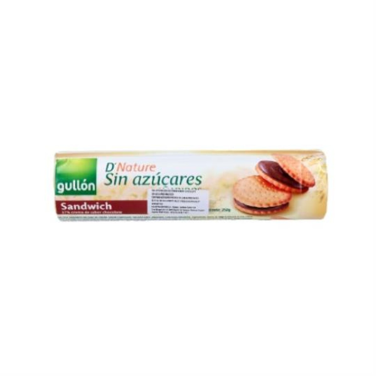 NAT-GALLETA GULLON S/AZ SANDW.CHOCO 250G 