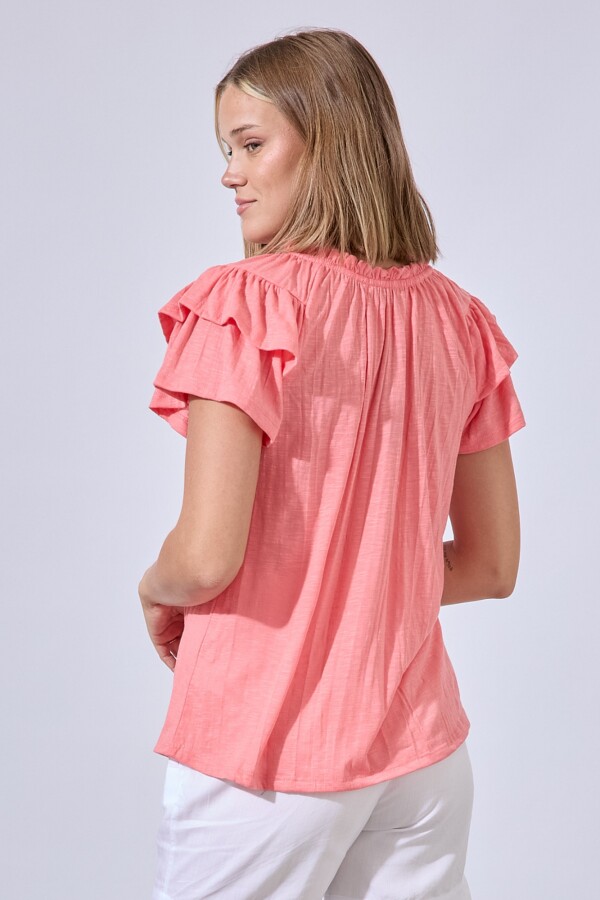 Blusa Frunces CORAL