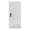 Puerta chapa semiblindada blanca derecha