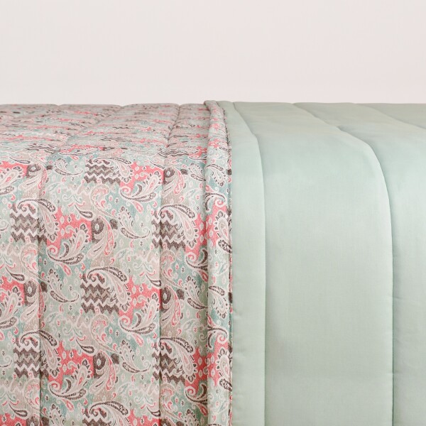 Edredón 120 hilos Amalfi Paisley Acqua 160x240