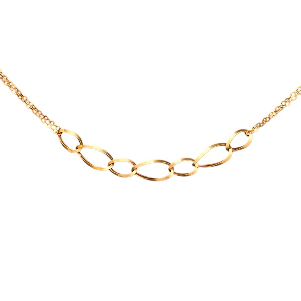 Conjunto Forcé Oval-Oro bajo-Sin piedra-CJ8013 Sinpiedra