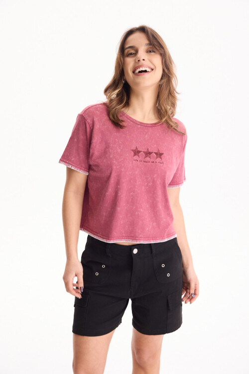 Remera Starlight Bordeaux