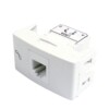TOMA TELEFONICO RJ11 (CAT.3,6P4C) BLANCO - LM TOMA TELEFONICO RJ11 (CAT.3,6P4C) BLANCO - LM