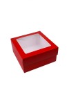 Caja 20x20x9,5 c/visor. - ROJO Caja 20x20x9,5 c/visor. - ROJO