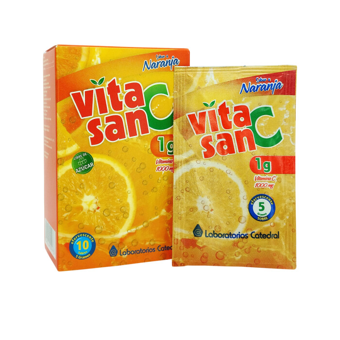 VITASAN C 1 GR.VIT C PVO. CJ X 10 SOBRES única