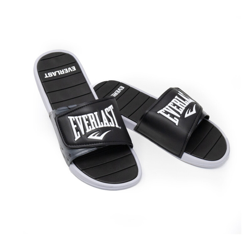MEN EVERLAST ADJ CAMO SLIDE BK/CAMO/WT 9 BLACK/CAMO/WHITE