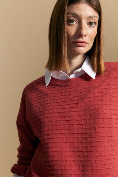 SWEATER ARBUS Rojo Tabasco
