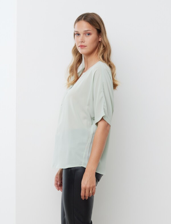 Blusa Escote V VERDE